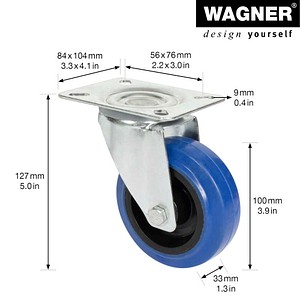 4001073011753 - Transportgeräte-Lenkrolle RO 6700 blau 4001073011753 WAGNER design yourself 4001073011753 - Transportgeräte-Lenkrolle RO 6700 blau 4001073011753 WAGNER design yourself