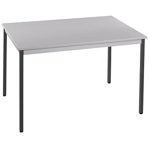 3700245505809 - Schreibtisch 168RGG 65-130cm (H) 160x80cm (BxT) rechteckig grau   dunkelgrau 3700245505809 SODEMATUB