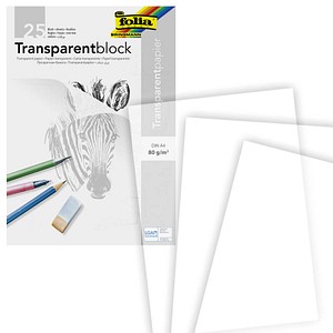 Folia Transparentpapier Block 80 G Qm Gunstig Online Kaufen Office Discount