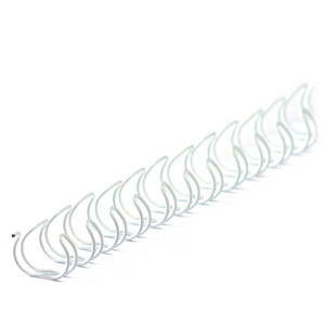 4250504511311 - Drahtbinderücken 8mm 5 16 bis max 60 Blatt 31 Teilung weiß 100 Stk 4250504511311 - Drahtbinderücken 8mm 5 16 bis max 60 Blatt 31 Teilung weiß 100 Stk
