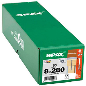 SPAX® Holzbauschrauben T40 Senkkopf WIROX 280mm  x 8 mm, 50 St.