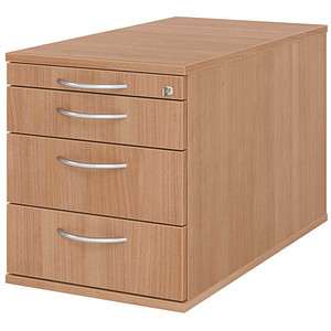 4032062121788 - PRO SIGNA TC30 BM - Rollcontainer Holz Nussbaum mit 3 Schüben Bogengriff Metall 4032062121788 - PRO SIGNA TC30 BM - Rollcontainer Holz Nussbaum mit 3 Schüben Bogengriff Metall