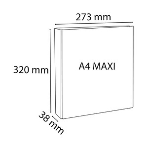 3130630549406 - Präsentationsringbuch Kreacover 54940E A4+ 2 Ringe 16mm Ring-Ø PP 2 Außentaschen 2 Innentaschen weiß 3130630549406 Exacompta