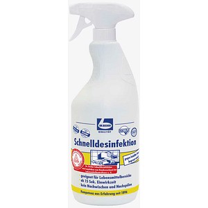 4000602004518 - Dr Becher Schnelldesinfektion Gebrauchsfertiges Flächendesinfektionsmittel 1 Liter - Sprühflasche