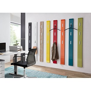 4005949325630 - Garderobenpaneel Susanna Wandmontage 3 Klapphaken bis 5 kg B 150 x T 40 x H 1700 mm MDF graphit hochglanz 4005949325630 - Garderobenpaneel Susanna Wandmontage 3 Klapphaken bis 5 kg B 150 x T 40 x H 1700 mm MDF graphit hochglanz