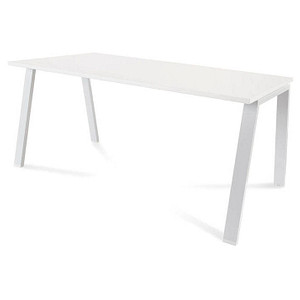 8427951004918 -  BLANCA BLANCA höhenverstellbarer Schreibtisch weißweiß rechteckig 4-Fuß-Gestell weiß 1600 x 800 cm 8427951004918 rocada