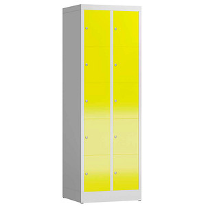 4061815857315 - Schließfachschrank ClassiX lichtgrau zinkgelb X-520526 10 Schließfächer 590 x 500 x 1800 cm 4061815857315 LÜLLMANN 4061815857315 - Schließfachschrank ClassiX lichtgrau zinkgelb X-520526 10 Schließfächer 590 x 500 x 1800 cm 4061815857315 LÜLLMANN