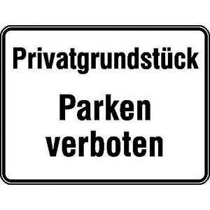 4044589015785 - Hinweisschild Parken verboten rechteck 330 x 250 cm 4044589015785 SafetyMarking