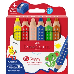 4005401106357 - Farbstiftetui Grippy 6 Stück sortiert 4005401106357 Faber-Castell 4005401106357 - Farbstiftetui Grippy 6 Stück sortiert 4005401106357 Faber-Castell