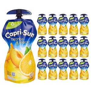 Capri-Sun Fruchtsaftgetränk Orange, Pfirsich 15x 0,33 l