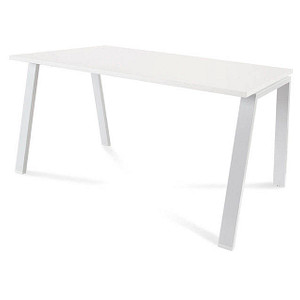 8427951004048 -  BLANCA BLANCA höhenverstellbarer Schreibtisch weißweiß rechteckig 4-Fuß-Gestell weiß 1400 x 800 cm 8427951004048 rocada