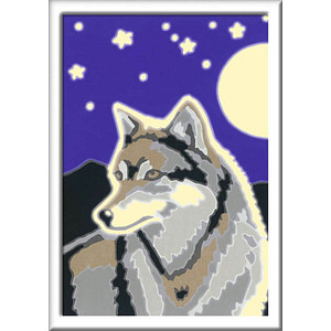 4005556287734 - Malen nach Zahlen - Jeder kann malen (Mal-Sets) Bildgröße 85 x 12 cm Ravensburger Malen nach Zahlen 28773 - Wolfsportrait - Kinder ab 7 Jahren