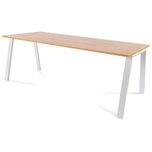 8427951006899 - BLANCA BLANCA höhenverstellbarer Schreibtisch eicheweiß rechteckig 4-Fuß-Gestell weiß 2000 x 800 cm 8427951006899 rocada 8427951006899 - BLANCA BLANCA höhenverstellbarer Schreibtisch eicheweiß rechteckig 4-Fuß-Gestell weiß 2000 x 800 cm 8427951006899 rocada