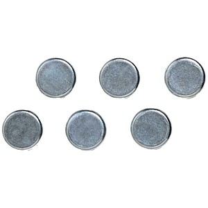 FRANKEN Magnete silber, Metall Ø 10,0 mm, 6 St.