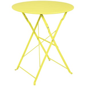 Garden Pleasure Gartentisch TIVIO lemon rund 60,0 x 60,0 x 70,0 cm