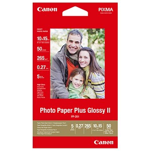 Canon Fotopapier PP-201 10,0 x 15,0 hochglänzend 265 g/qm 50 Blatt Canon Fotopapier PP-201 10,0 x 15,0 hochglänzend 265 g/qm 50 Blatt