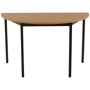 3700245505519 - Schreibtisch 120DRHN 65-130cm (H) 120x60cm (BxT) halbrund buche schwarz 3700245505519 SODEMATUB 3700245505519 - Schreibtisch 120DRHN 65-130cm (H) 120x60cm (BxT) halbrund buche schwarz 3700245505519 SODEMATUB