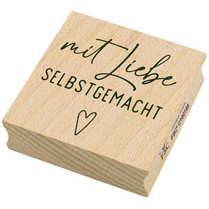 artoz Motivstempel Mit Liebe gemacht 4,0 x 6,0 cm