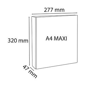 3130630549468 - Präsentationsringbuch Kreacover 54946E A4+ 2 Ringe 25mm Ring-Ø Karton PP-kaschiert 2 Außentaschen 2 Innentaschen weiß 31306