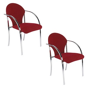 2 NOWY STYL VISA CHROM Besucherstühle rot günstig online 2 NOWY STYL VISA BLACK Besucherstühle rot