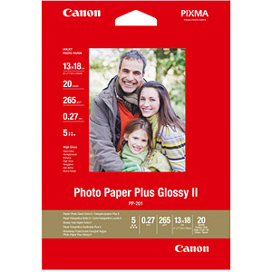 4960999537276 - Fotopapier PP-201 Plus Glossy II 2311B018 13x18cm für Inkjet 260g weiß hochglänzend einseitig bedruckbar 4960999537276 20 Blatt