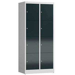 4061815858039 - Schließfachschrank ClassiX anthrazit lichtgrau X-523428 8 Schließfächer 800 x 500 x 1800 cm 4061815858039 LÜLLMANN