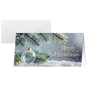 4004360769269 - Weihnachtskarte DL 250g 25+25 Stück Snowy Idyll