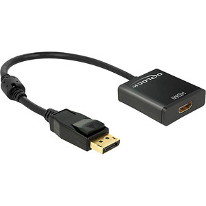 4043619626076 - DisplayPort   HDMI Adapterkabel DisplayPort Stecker HDMI-A Buchse 020 m Schwarz 62607 vergoldete Steckkontakte DisplayPort-Kabel