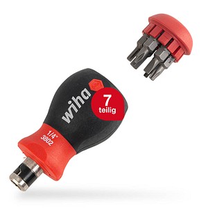 4010995436131 - Stubby Werkstatt Bit-Schraubendreher 8teilig Innen-Sechskant Außen-Sechskant Kreuzschlitz Phillips Kreuzschlitz Pozidriv Schlitz TORX