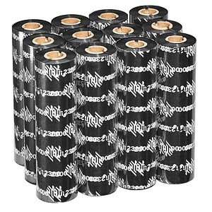 5052178303402 - Zebra 3200 Wax Resin - 12er-Pack - 110 mm x 74 m - Thermotransfer-Farbband - für Zebra GX420 R2844 R402  GK Series GK420  G-Series GC420  GX Series GX430  TLP 2844 38XX