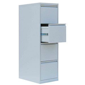 4061815525627 - Hängeregistraturschrank lichtgrau 4 Schubladen 400 x 620 x 1320 cm  4061815525627 LÜLLMANN
