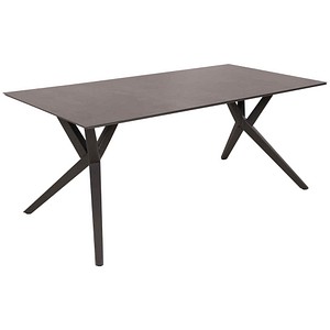 Garden Pleasure Gartentisch MATERA anthrazit, beton, steinbraun rechteckig 180,0 x 90,0 x 75,0 cm