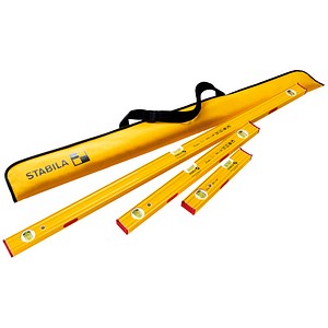 Stabila Messgeräte - Stabila Leichtmetallwasserwaage 80 asm Pro Set 120cm 60cm 30cm Tasche magnetisch