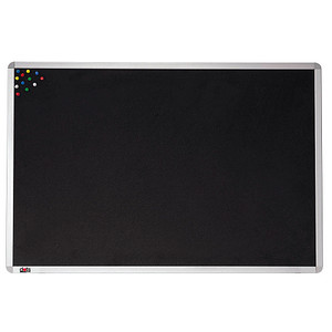 4250073735927 - Pinnwände Pinnwand schwarz 60x45cm 600 x 450 cm Filz Schwarz