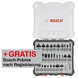 3165140958059 - Fräser Set Mixed 30 teilig 6 mm Schaft für Oberfräsen 2607017474 - Bosch 3165140958059 - Fräser Set Mixed 30 teilig 6 mm Schaft für Oberfräsen 2607017474 - Bosch