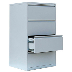 4061815525801 - Hängeregistraturschrank lichtgrau 4 Schubladen 760 x 620 x 1320 cm  4061815525801 LÜLLMANN