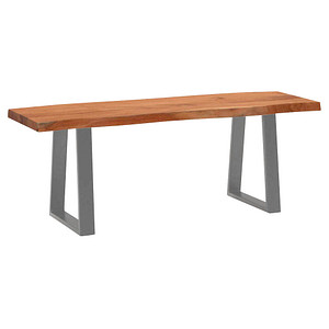 4251757721885 - Garderobenbank Akazie Massivholz 120 cm Sitzbank Baumkante Flurbank 4251757721885 - Garderobenbank Akazie Massivholz 120 cm Sitzbank Baumkante Flurbank