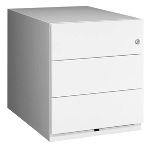 Bisley Rollcontainer Note NWA59M7SSS696 Metall weiß, 3 normale Schubladen, abschließbar 5020073761542 Bisley
