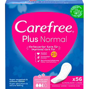 Carefree Slipeinlagen Plus Normal mit Frischeduft, 56 St.