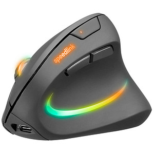 4027301907223 - SpeedLink PIAVO PRO Illuminated Maus Funk Optisch Schwarz 5 Tasten 1200 dpi 2400 dpi 3200 dpi Ergonomisch Beleuchtet