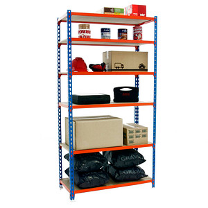 8435104955529 - Schwerlastregal MADERCLICK 6 8435104955529 orange blau braun 900 x 500 x 2500 cm 8435104955529 Simonrack 8435104955529 - Schwerlastregal MADERCLICK 6 8435104955529 orange blau braun 900 x 500 x 2500 cm 8435104955529 Simonrack