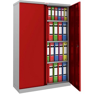 5032548007314 - SCL1491GRK Stahlschrank Mittel grau rot m Schlüssel-Schloss (B x H x T) 915 x 1400 x 370 mm mit Schlüsselschloss 5032548007314 - SCL1491GRK Stahlschrank Mittel grau rot m Schlüssel-Schloss (B x H x T) 915 x 1400 x 370 mm mit Schlüsselschloss