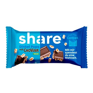 4262414874080 - share Dinkel Pops mit ChoViva Schokoriegel 20 Riegel