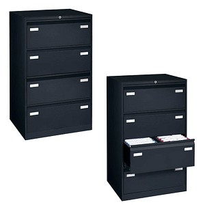 5020073760064 - LIGHT Hängeregistraturschrank 800 x 622 x 1321 cm 4 Schubfächer schwarz 5020073760064 CDF4633 5020073760064 - LIGHT Hängeregistraturschrank 800 x 622 x 1321 cm 4 Schubfächer schwarz 5020073760064 CDF4633