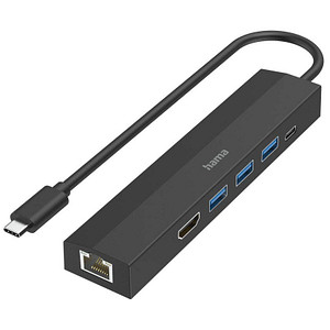 4047443505484 - 6 Port USB 32 Gen 1-Hub (USB 30) mit Schnellladeport mit USB-C Stecker Ultra HD-fähig Schwarz