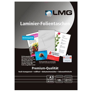 4250504559153 - Laminierfolien glänzend für A3 4250504559153 LMGA3-125-PF 100 Stück