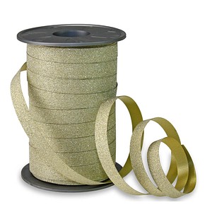 4009236098344 - Geschenkband Ringelband Poly Glitter 18509-634 10mm x 100m gold 4009236098344 Präsent