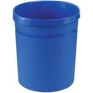 4012473090057 - Papierkorb GRIP rund Volumen 18 l extra stabil 2 Griffmulden ohne Deckel B 237 x T 312 x H 350 mm Polypropylen blau 4012473090057 - Papierkorb GRIP rund Volumen 18 l extra stabil 2 Griffmulden ohne Deckel B 237 x T 312 x H 350 mm Polypropylen blau