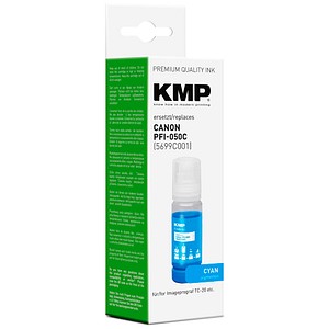 4011324002218 - KMP Patrone Canon PFI050C (5699C001) cyan kompatibel 4011324002218 - KMP Patrone Canon PFI050C (5699C001) cyan kompatibel
