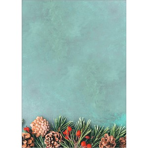 4004360770234 - SIGEL Weihnachtsbriefpapier Green Christmas Motiv DIN A4 90 g qm 100 Blatt